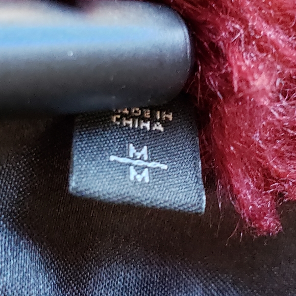 Express Faux Fur Coat Special Edition Bordeaux Teddy Bear Fleece Jacket - Picture 9 of 12